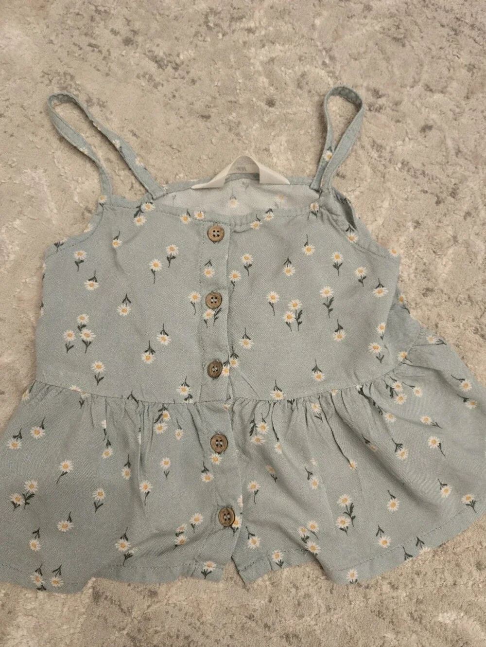 H&M Mint Green Floral Patterned Tank Top & Flowy Pants 2pc Set